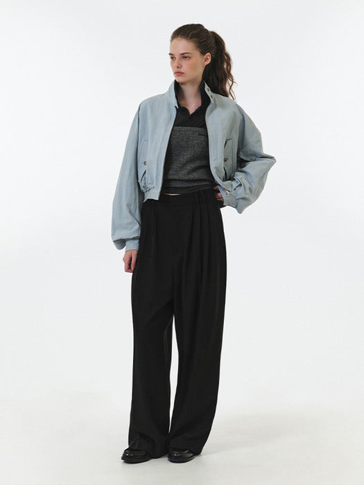 Grove 25Fw Rey Baracuta Jumper (Light Blue)