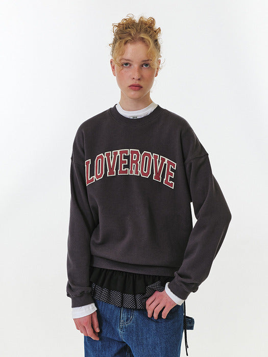 Grove 25Fw Loverove Sweatshirt (Charcoal)