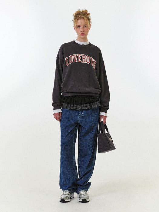 Grove 25Fw Loverove Sweatshirt (Charcoal)