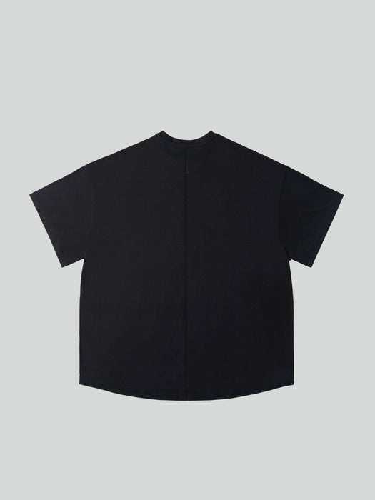 [recto] FLUID OVERSIZED T-SHIRT (BLACK)