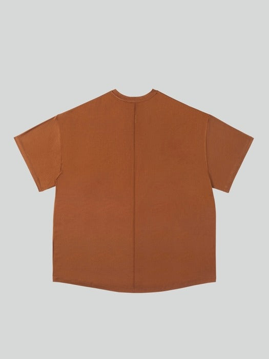 [recto] Fluid Oversized T-Shirt (Tobacco)
