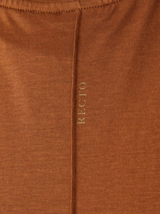[recto] Fluid Oversized T-Shirt (Tobacco)