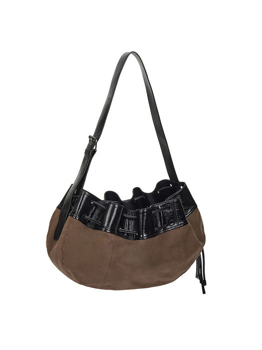 [vunque] Perfec Wave String Hobo L Khaki