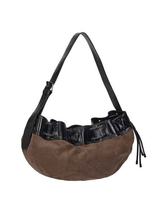[vunque] Perfec Wave String Hobo L Khaki