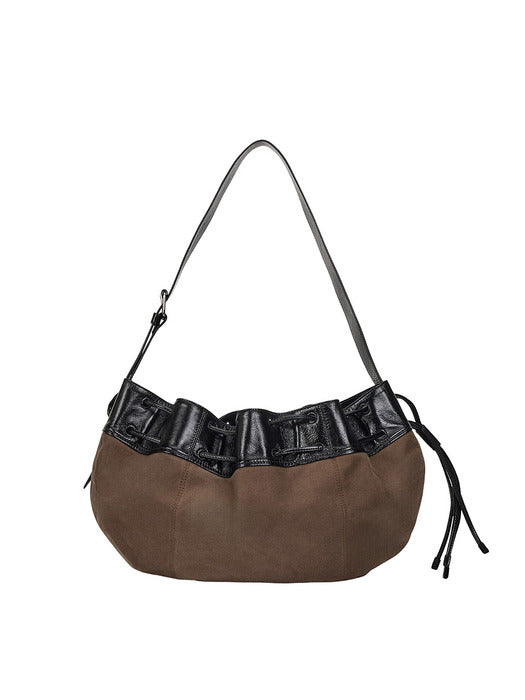 [vunque] Perfec Wave String Hobo L Khaki
