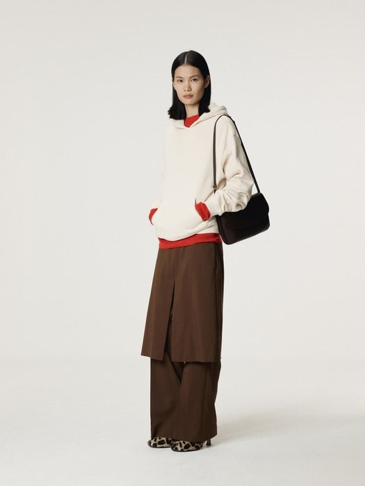 [recto] RC LAYERED SKIRT PANTS (TOBACCO)