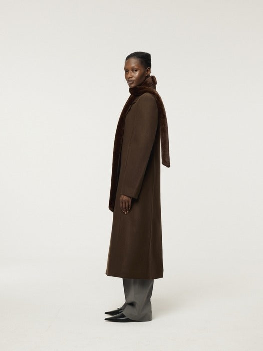 [recto] SLIM FIT LONG COAT (VINTAGE BROWN)