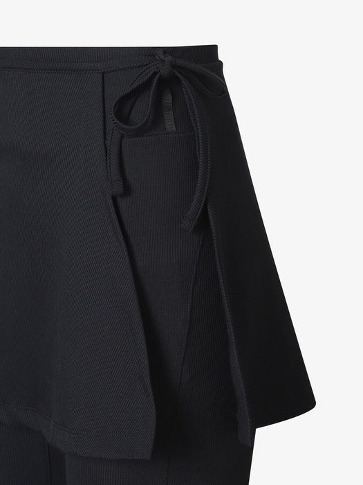 Ribbed Skirt-Layered Bootcut Leggings_FS253IP02F001_001