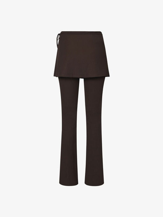 Ribbed Skirt-Layered Bootcut Leggings_FS253IP02F001_234