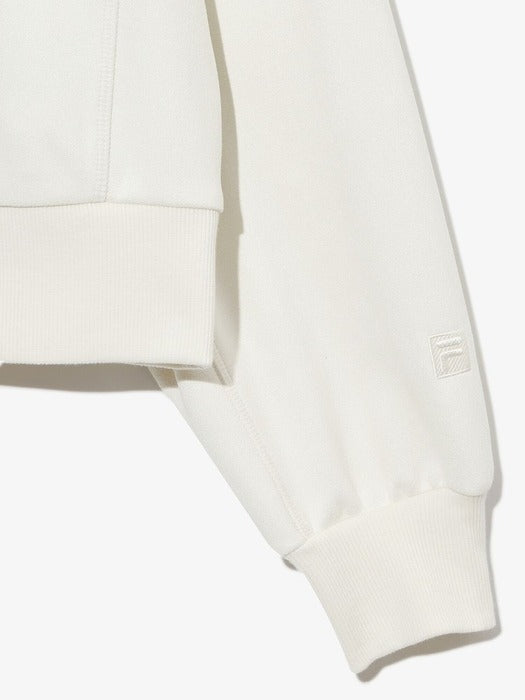 Suede Half-Zip Sweatshirt