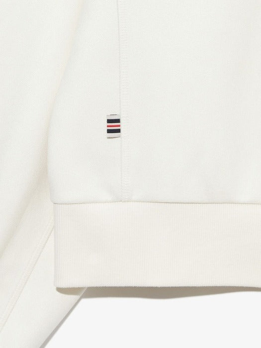Suede Half-Zip Sweatshirt