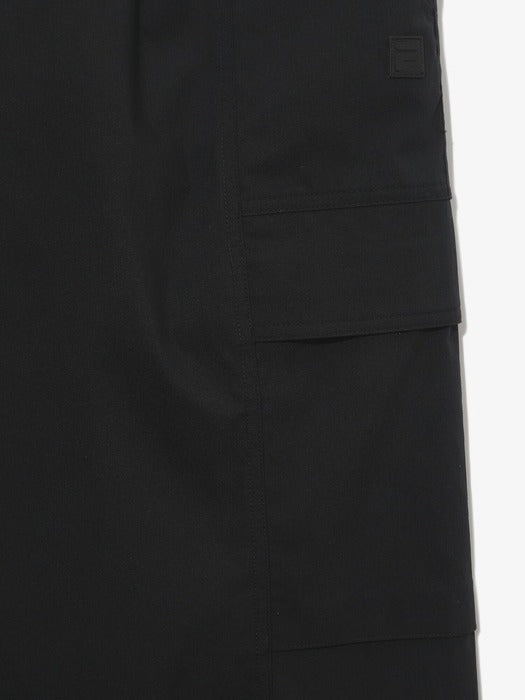 Cotton-blend Nylon Wide-Leg Pants_FS253WP01U001_004