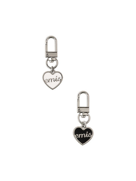 [emis] 1 HEART LOGO PENDANT KEYRING