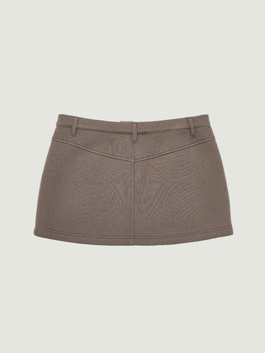 Grove 25Fw Zoe Sweat Skirt Pants (Brown)