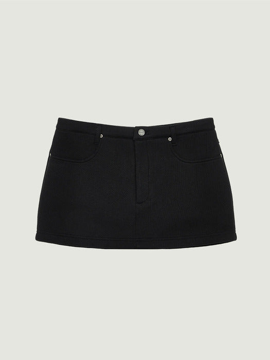 Grove 25Fw Zoe Sweat Skirt Pants (Black)