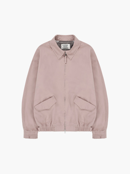 Margesherwood Washed Zip-UP Bomber Jacket indi pink