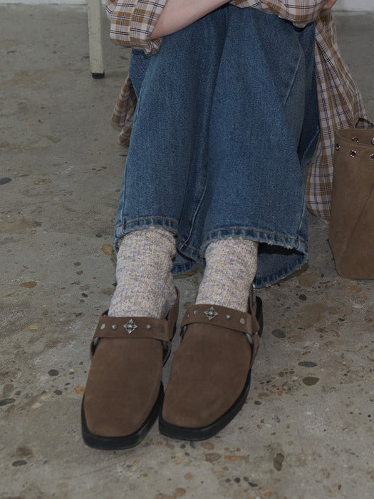 Raive Gryd Western Mule in Brown