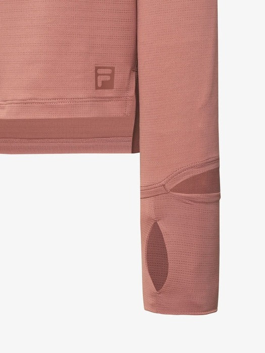 Running Mesh Hooded Long-Sleeve Tee