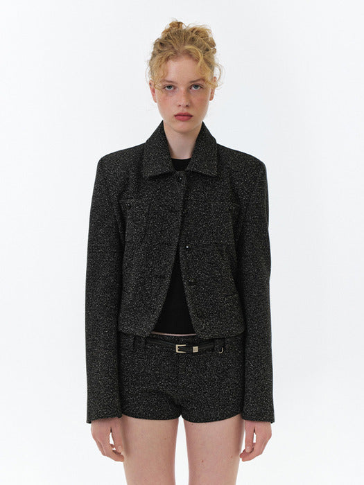 Grove 25Fw Elodie Collar Jacket (Black)