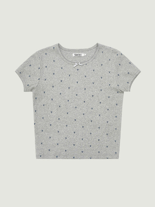 Grove 25Fw Stella H/S T-Shirts (Grey)