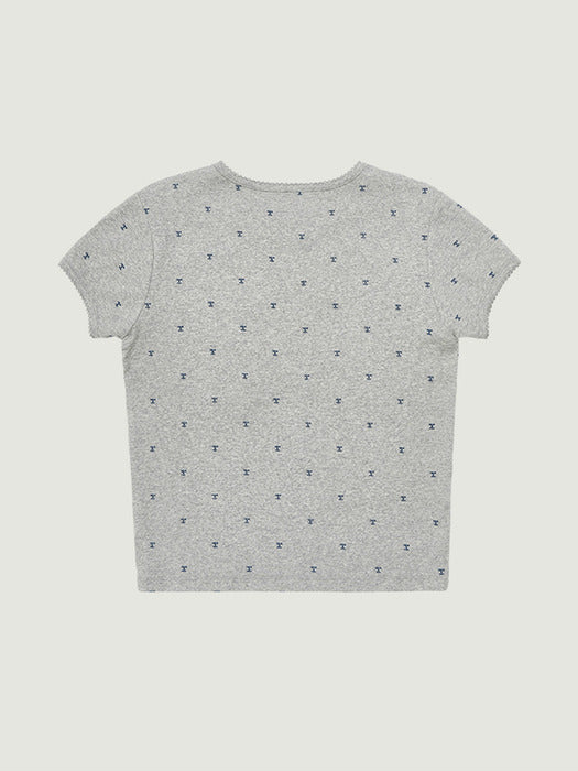 Grove 25Fw Stella H/S T-Shirts (Grey)