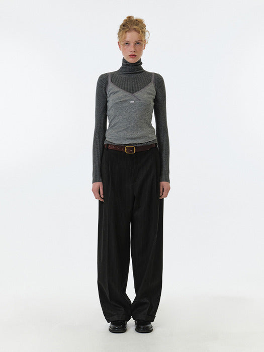 Grove 25Fw Aya High Neck Knit (Grey)