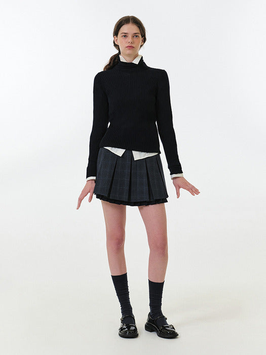 Grove 25Fw Aya High Neck Knit (Black)