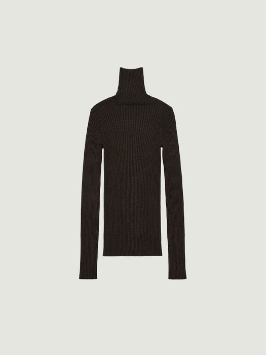 Grove 25Fw Aya High Neck Knit (Brown)