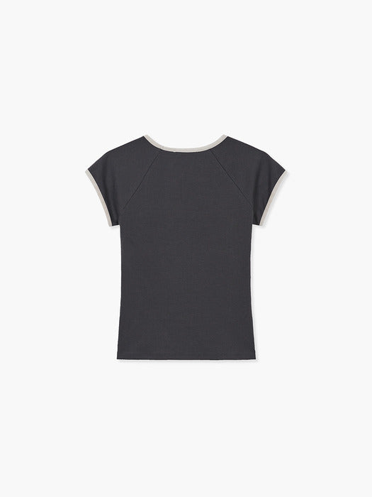 Margesherwood Velvet Eve Top charcoal