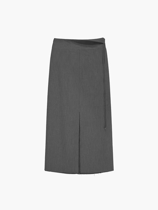 Margesherwood Wool Maxi Skirt grey