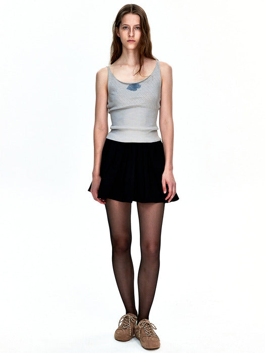 [MARGESHERWOOD] BALLOON LAYERED SKIRT_black