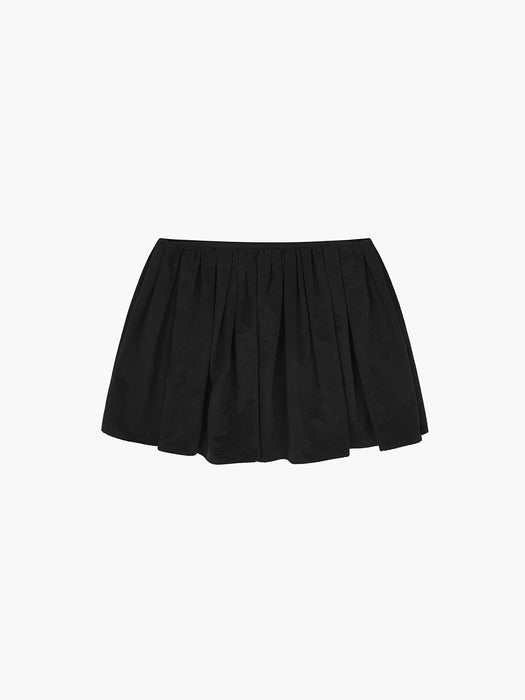 [MARGESHERWOOD] BALLOON LAYERED SKIRT_black