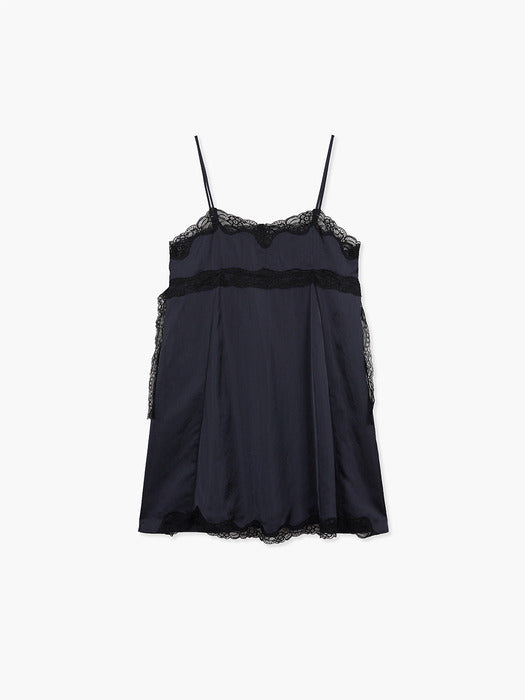 [MARGESHERWOOD] LACE SLIP DRESS_black