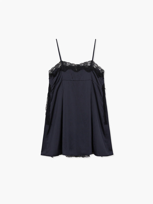 Margesherwood Lace Slip Dress black