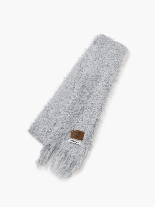 Margesherwood Puppy Touch Fringe Muffler grey blue