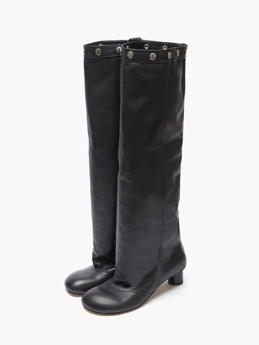 Margesherwood Snap High Leather Boots black