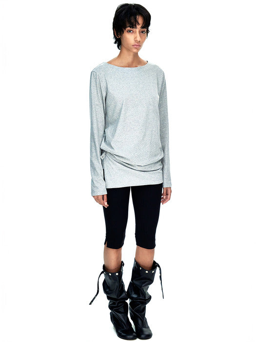 [MARGESHERWOOD] SNAP HIGH LEATHER BOOTS_black