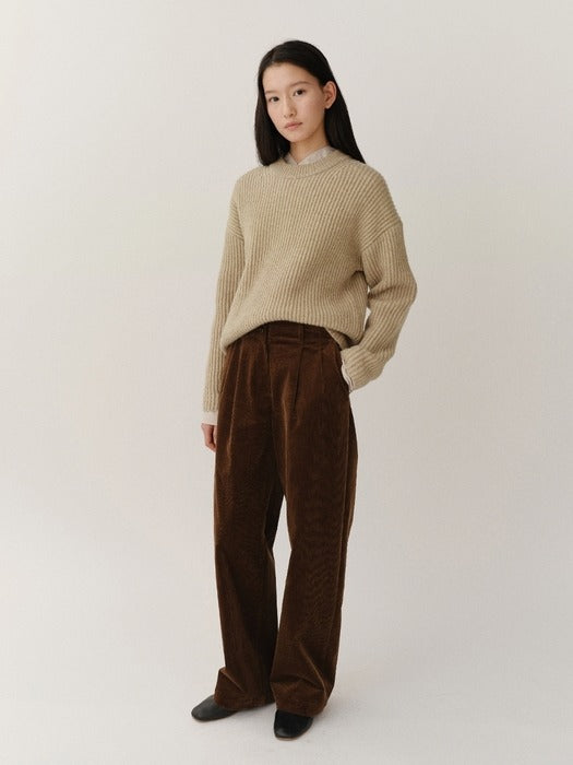 Kindersalmon Corduroy Pants Bear Brown
