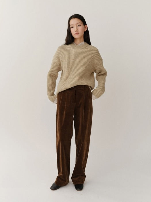 Kindersalmon Corduroy Pants Bear Brown