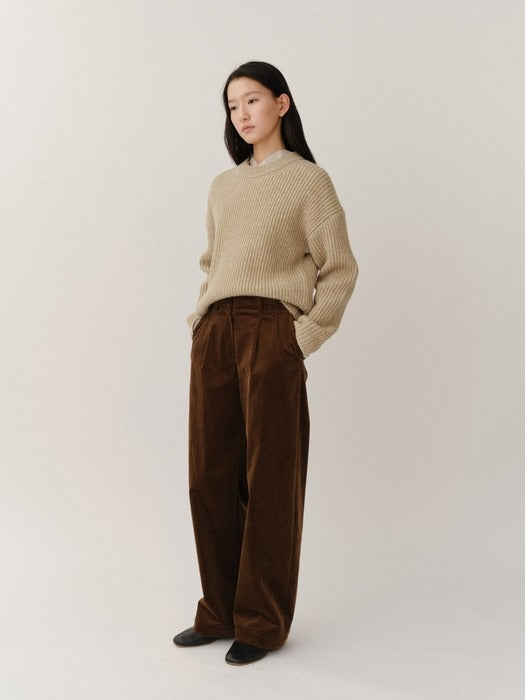 Kindersalmon Corduroy Pants Bear Brown