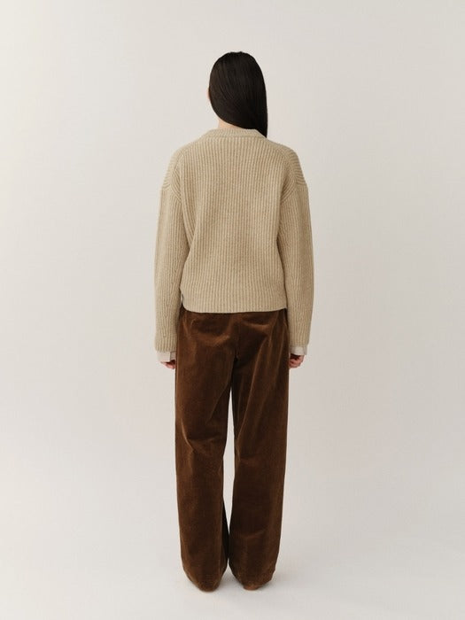 Kindersalmon Corduroy Pants Bear Brown