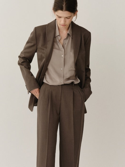 Kindersalmon Maren Wool Jacket Taupe
