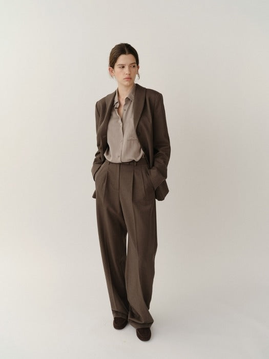 Kindersalmon Maren Wool Jacket Taupe
