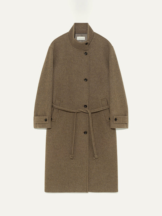 Kindersalmon Naomi Coat in Camel Blended Sage