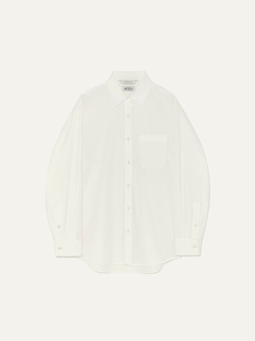 Kindersalmon Dining Shirt White (Kuwamura Japan)