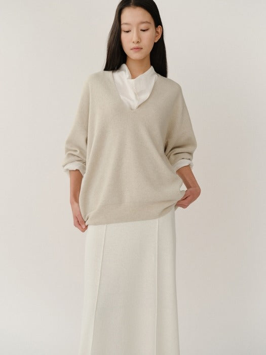 Kindersalmon Claudia Knit Skirt Bone