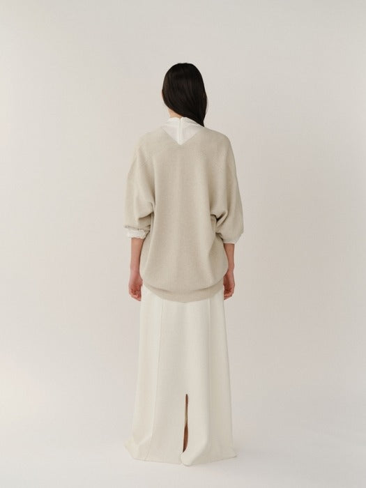 Kindersalmon Claudia Knit Skirt Bone