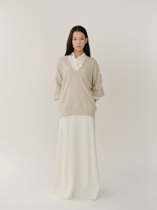 Kindersalmon Ramona Knit Top Oatmeal