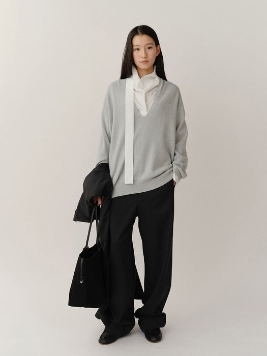 Kindersalmon Ramona Knit Top Pistachio Gray