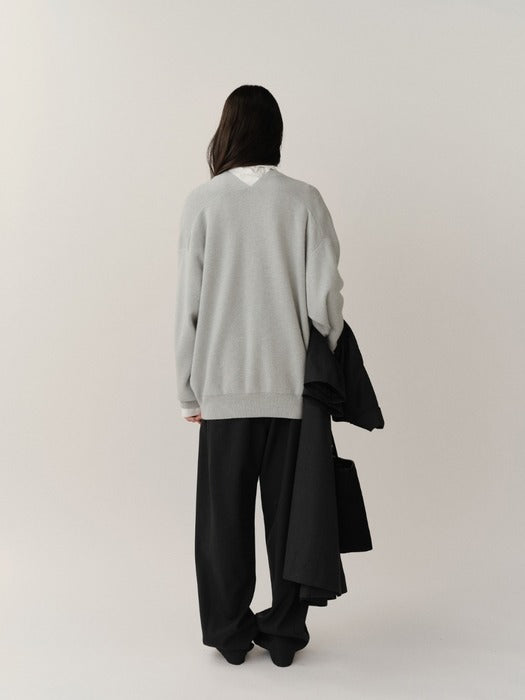 [Kindersalmon] Ramona Knit Top Pistachio Gray